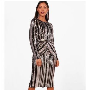 BooHoo Lara Sequin dress